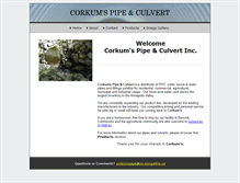 Tablet Screenshot of corkumspipe.ca